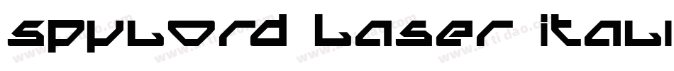 Spylord Laser Italic字体转换
